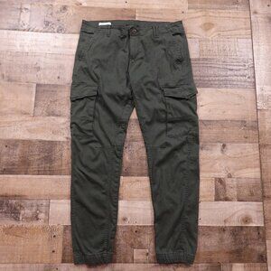 Jack & Jones Paul Tapered Cargo Pants Men's 36x34 Green
